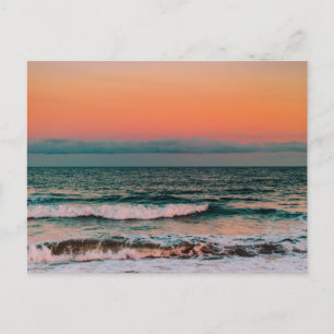 zonsondergang over zee briefkaart