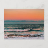 zonsondergang over zee briefkaart (Voorkant)