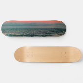 zonsondergang over zee persoonlijk skateboard (Horizontaal)