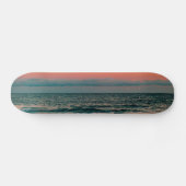 zonsondergang over zee persoonlijk skateboard (Horizontaal)