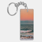 zonsondergang over zee sleutelhanger (Voorkant Links)