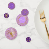 Zonsondergang Paarse en Goud Confetti (Groep)