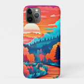 Zonsondergang pad door het herfstbos Case-Mate iPhone case (Achterkant)