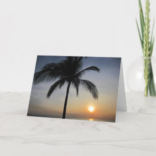 zonsondergang palm kaart
