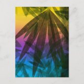 Zonsondergang Palmbladeren Briefkaart (Voorkant)