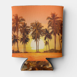 Zonsondergang palmbomen Sri Lanka Blikjeskoeler