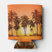 Zonsondergang palmbomen Sri Lanka Blikjeskoeler (Achterkant)