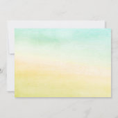 Zonsondergang Palmboom Bewaar de Datum Aankondigin Save The Date (Achterkant)