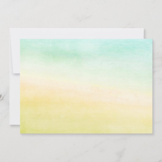 Zonsondergang Palmboom Bewaar de Datum Aankondigin Save The Date (Achterkant)