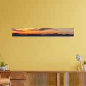 Zonsondergang panorama over Ben Nevis, Lochaber, S Canvas Afdruk (Insitu (Woonkamer))