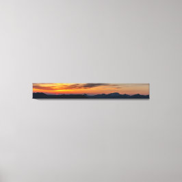 Zonsondergang panorama over Ben Nevis, Lochaber, S Canvas Afdruk