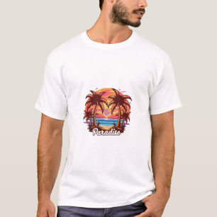 Zonsondergang Paradise Summer Shirt - Tropical Esc