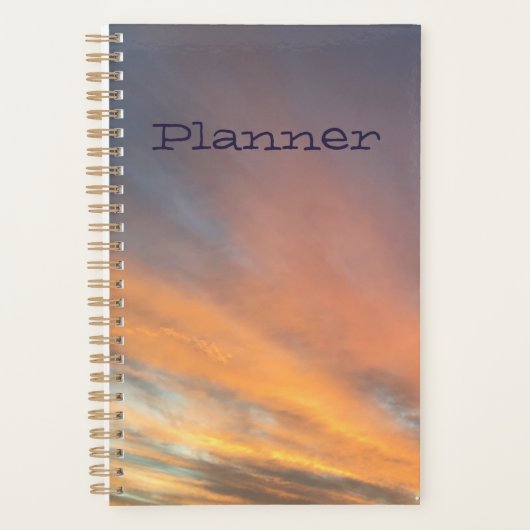 Zonsondergang pastel Planner (Voorkant)