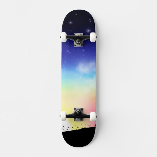 zonsondergang persoonlijk skateboard (Voorkant)