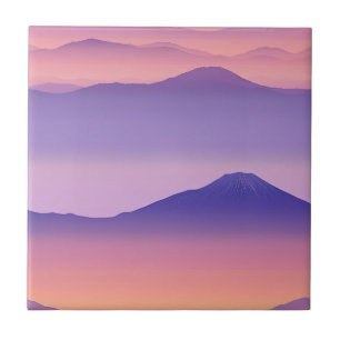 Zonsondergang Pieken – Gouden Bergdroomlandschap ( Tegeltje