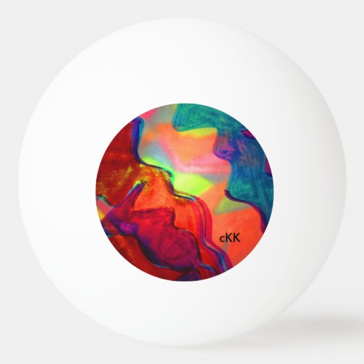 zonsondergang pingpongbal (Voorkant)
