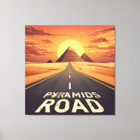 Zonsondergang Piramides Weg Egypte Reis Kunst