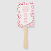 Zonsondergang Plumera Trouwceremonie Programma's Handwaaier (Achterkant)