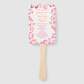 Zonsondergang Plumera Trouwceremonie Programma's Handwaaier (Voorkant)