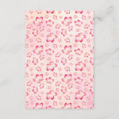 Zonsondergang Plumeria Bruiloft Wishing Well Kaart (Achterkant)