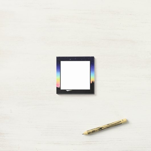 zonsondergang post-it® notes (Op bureau)