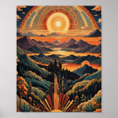 Zonsondergang poster (Voorkant)