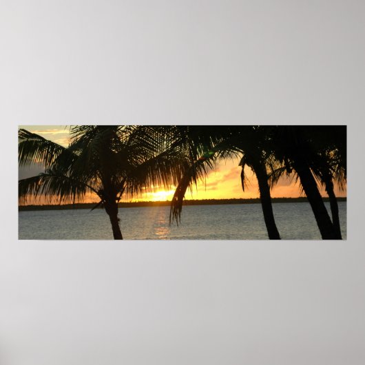 zonsondergang poster (Voorkant)