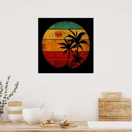 zonsondergang poster (Keuken)