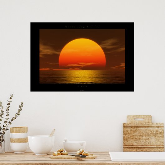 zonsondergang poster (Keuken)