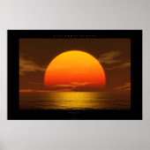 zonsondergang poster (Voorkant)