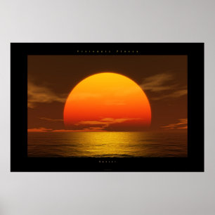 zonsondergang poster