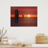 zonsondergang poster (Keuken)