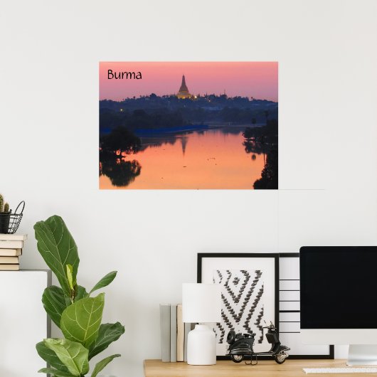 zonsondergang poster (Thuiskantoor)