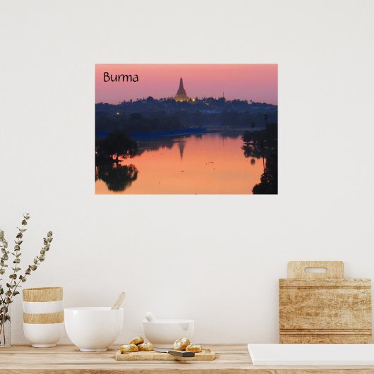 zonsondergang poster (Keuken)