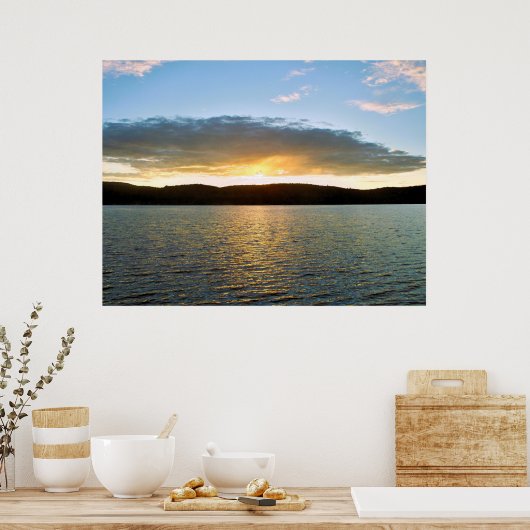 Zonsondergang poster (Keuken)