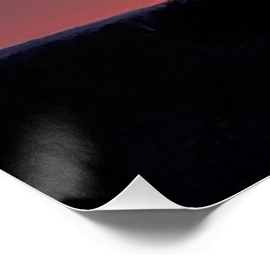 Zonsondergang Poster niets onmogelijk met God (Hoek)