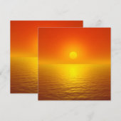Zonsondergang Reflectie Briefpapier (Voorkant / Achterkant)