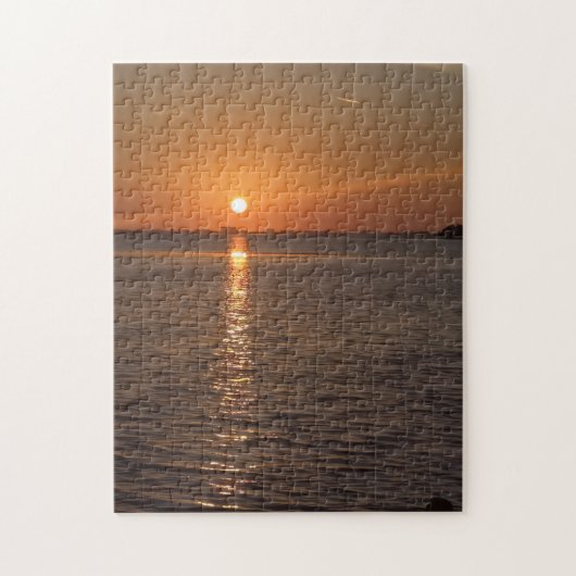 Zonsondergang Reflectie Legpuzzel (Verticaal)