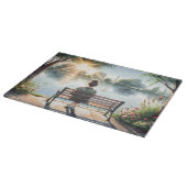 Zonsondergang Reflecties Meer Scene Snijplank (Hoek)