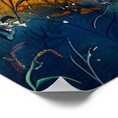 Zonsondergang reflecties op Havel Havelland Waterv Poster (Hoek)