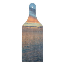 Zonsondergang Reflecties Op Het Water Fotografisch Snijplank