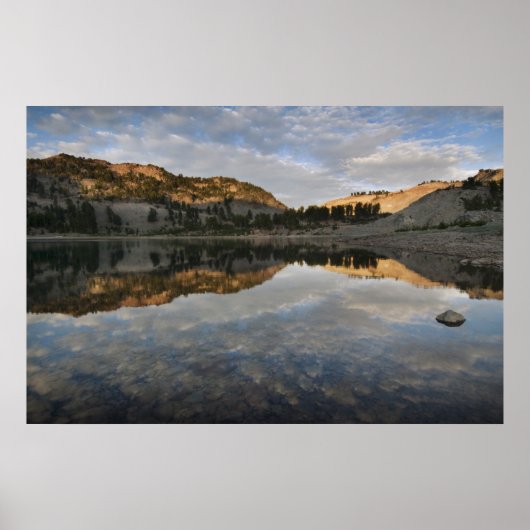 Zonsondergang reflecties op Lake Helen, Lassen Poster (Voorkant)
