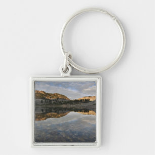 Zonsondergang reflecties op Lake Helen, Lassen Sleutelhanger