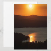 Zonsondergang Reflecties op Newfound Lake (Voorkant / Achterkant)