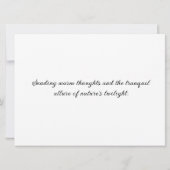 Zonsondergang Reflecties op Newfound Lake (Achterkant)