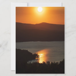 Zonsondergang Reflecties op Newfound Lake