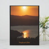 Zonsondergang Reflecties op Newfound Lake (Staand voorkant)