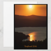 Zonsondergang Reflecties op Newfound Lake (Voorkant / Achterkant)