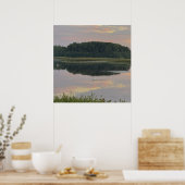Zonsondergang Reflecties Waterlandschap Poster (Keuken)