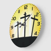 Zonsondergang Religieuze Kruisen Grote Klok (Hoek)